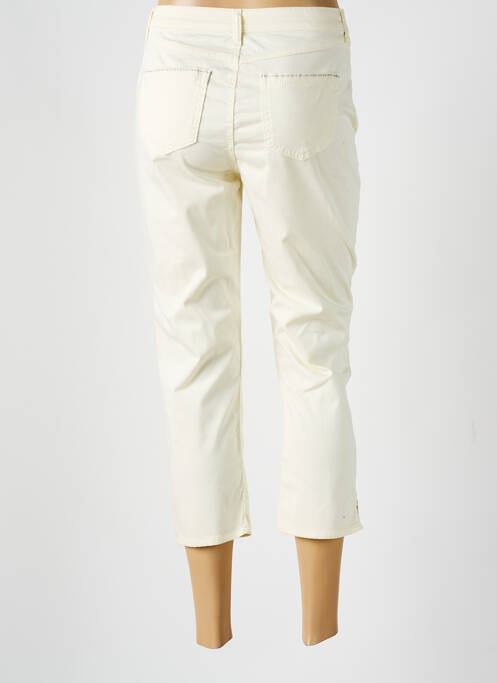 Pantalon trei sferturi țesătură poplin mărime normală galben GUY DUBOUIS femme