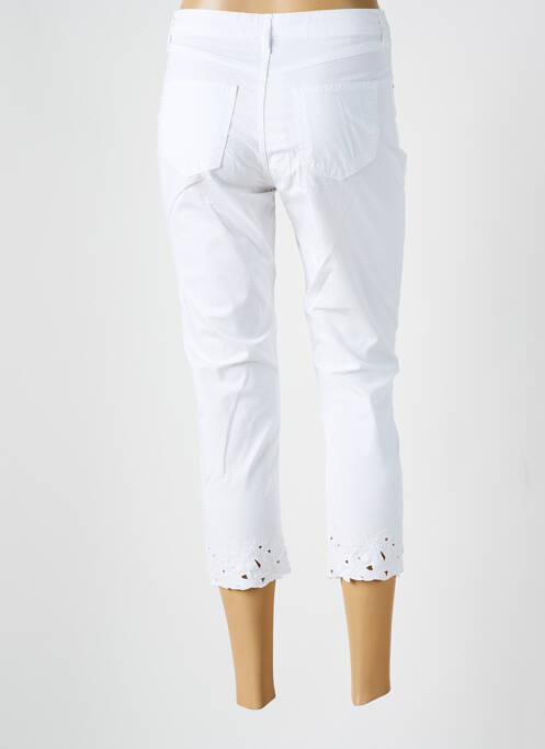 Pantalon trei sferturi elasticitate alb GUY DUBOUIS femme