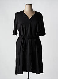 Rochie midi mâneci scurte mâneci scurte negru FRANCK ANNA femme
