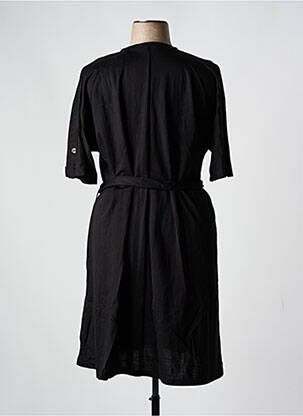 Rochie midi mâneci scurte mâneci scurte negru FRANCK ANNA femeie