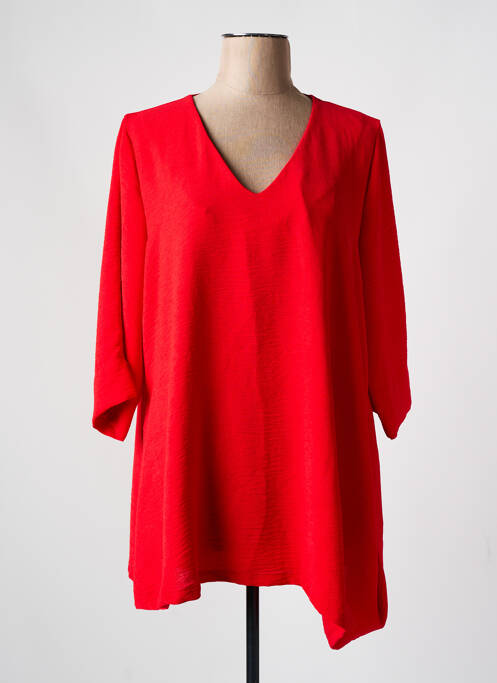 Tunică mâneci lungi roșu FRANCK ANNA femeie