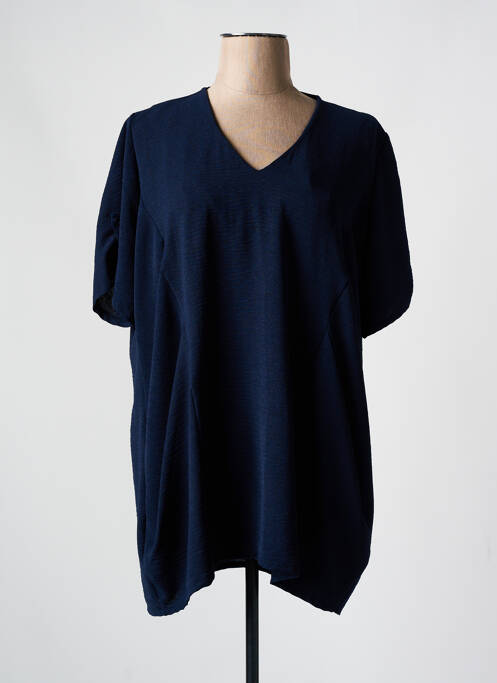 Tunică mâneci scurte albastru FRANCK ANNA femeie