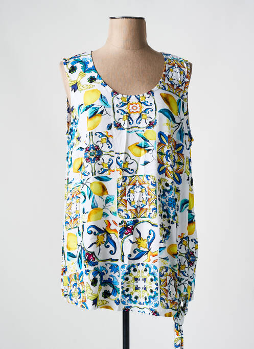 Top alb SEE YOU femeie