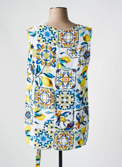 Top alb SEE YOU femeie