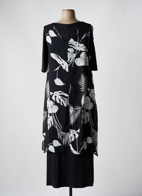 Rochie lungă negru SOPHIA CURVY femeie