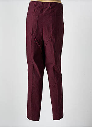 Pantalon slim talie elastică roșu ADELINA BY SCHEITER femeie