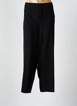 Pantalon drept talie elastică negru CISO femeie