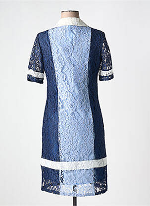 Rochie midi mâneci scurte mâneci scurte albastru MERI & ESCA femeie