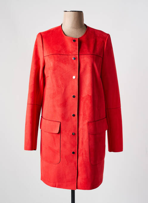 Palton lung portocaliu MERI & ESCA femeie