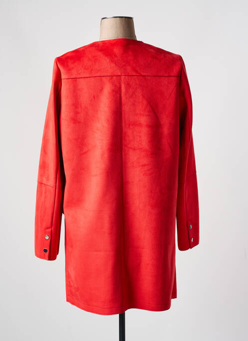 Palton lung portocaliu MERI & ESCA femeie