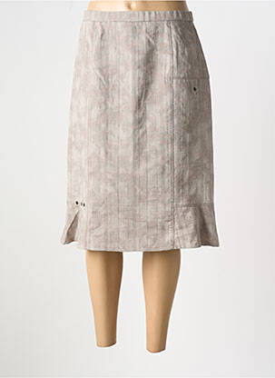 Fustă midi bej GUY DUBOUIS femeie