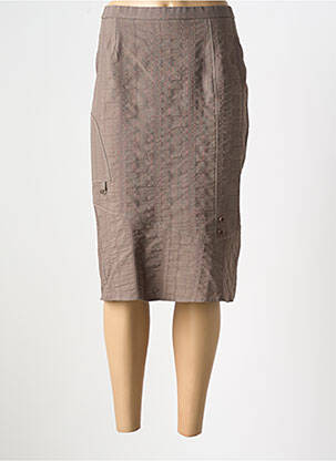Fustă midi maro GUY DUBOUIS femeie