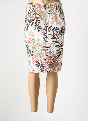 Fustă midi alb GUY DUBOUIS femeie