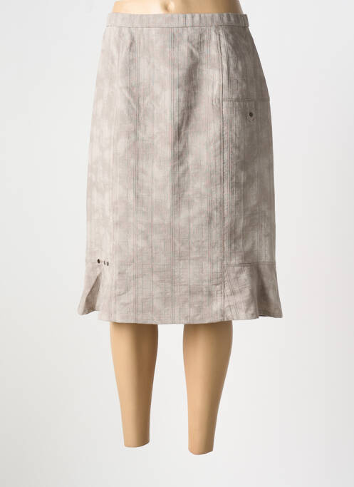 Fustă midi bej GUY DUBOUIS femeie