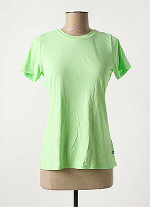 Tricou croială dreaptă mâneci scurte verde ALTO GIRO femeie