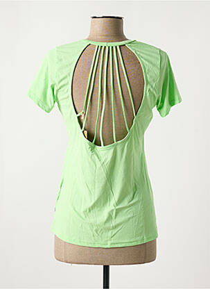 Tricou croială dreaptă mâneci scurte verde ALTO GIRO femeie