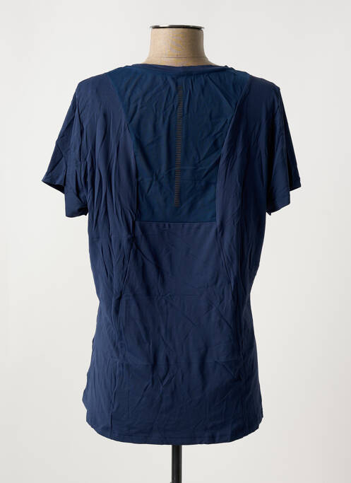 Tricou croială dreaptă mâneci scurte albastru ALTO GIRO femme