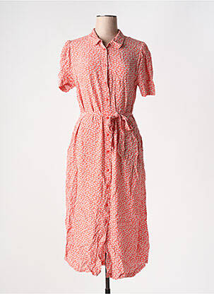 Rochie midi portocaliu ICHI femeie