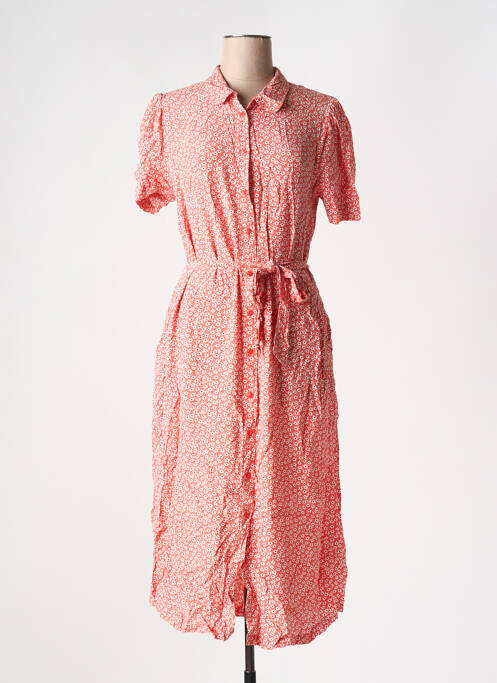 Rochie midi portocaliu ICHI femeie