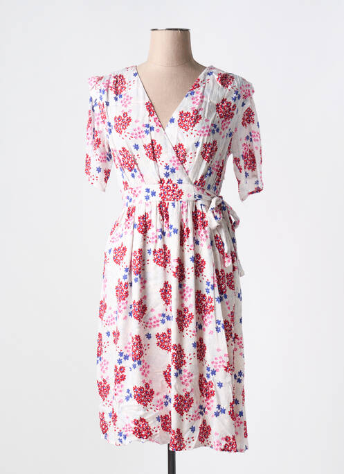 Rochie midi alb LOLA ESPELETA femeie