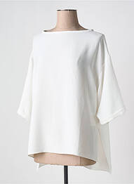 Top guler rotund mâneci 3/4 alb PRONOVIAS femme