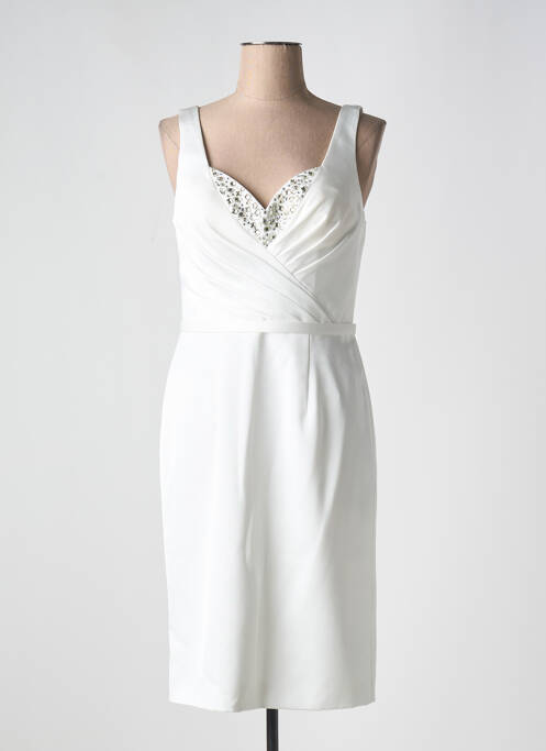 Rochie midi alb FASHION NEW YORK femeie