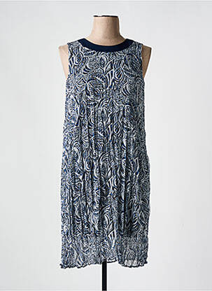 Rochie midi croială fluidă fără mâneci albastru MERI & ESCA femeie