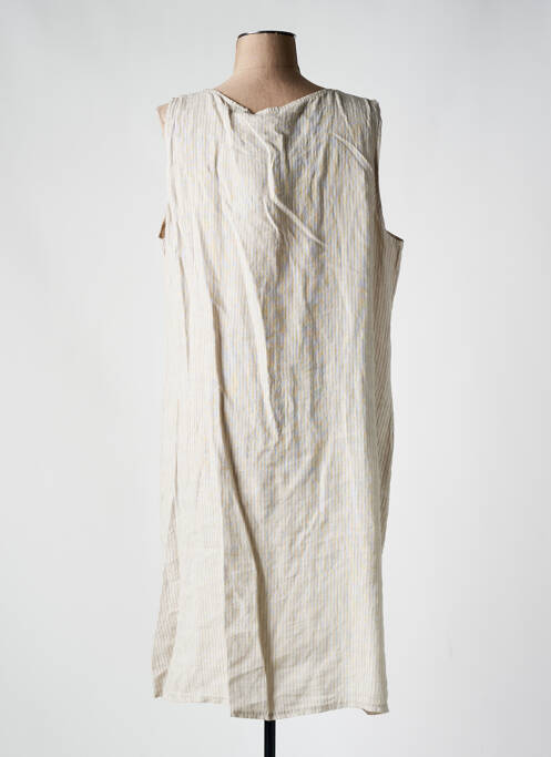 Rochie midi gri COULEURS DU TEMPS femeie