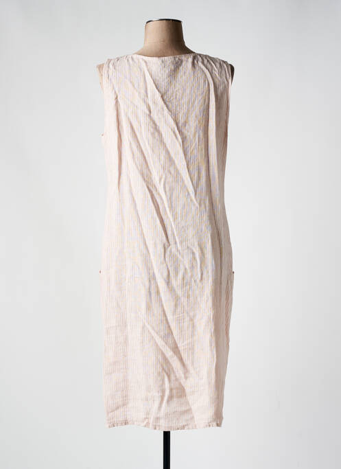 Rochie midi roz COULEURS DU TEMPS femeie