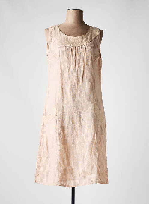 Rochie midi portocaliu COULEURS DU TEMPS femeie