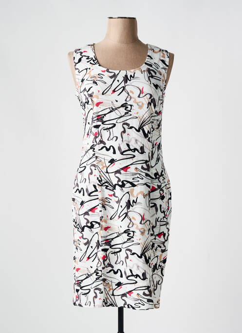 Rochie midi alb FRANCE RIVOIRE femeie