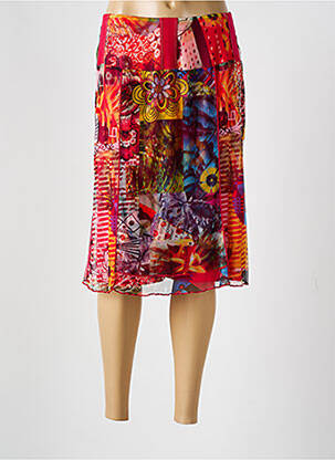 Fustă midi roșu GUY DUBOUIS femeie