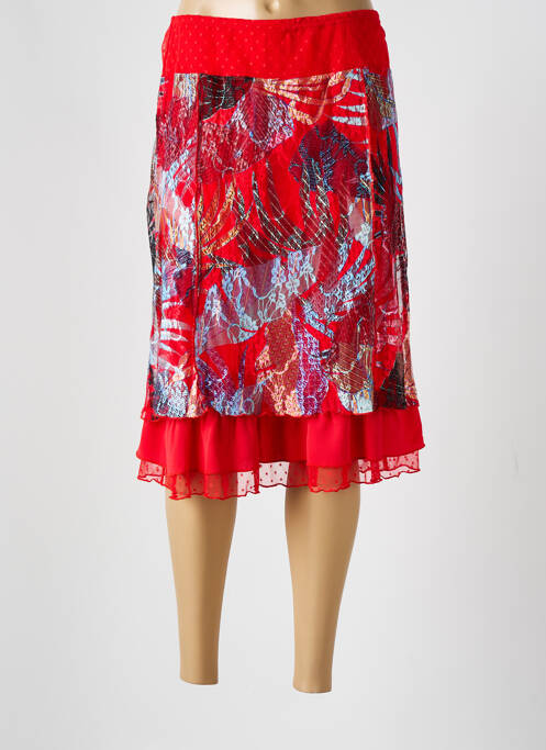 Fustă midi roșu GUY DUBOUIS femeie