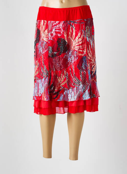 Fustă midi roșu GUY DUBOUIS femeie