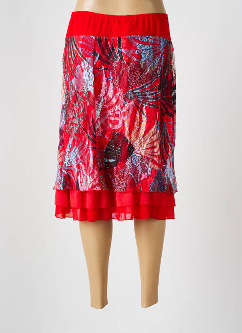 Fustă midi roșu GUY DUBOUIS femeie