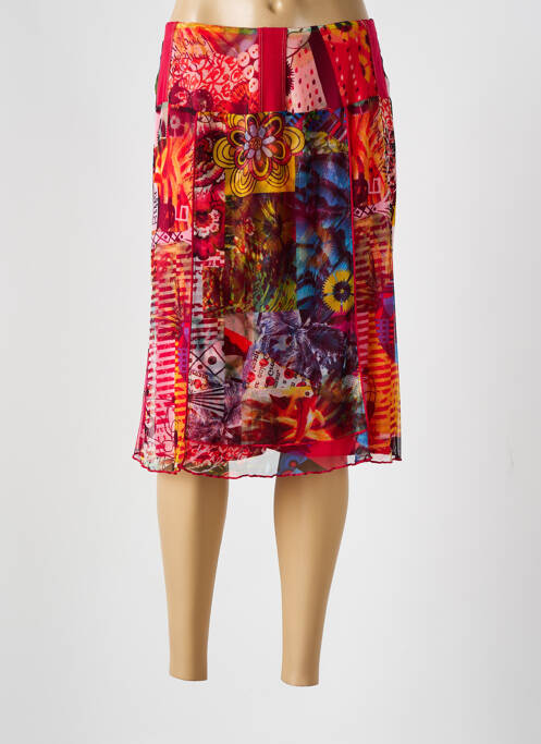 Fustă midi roșu GUY DUBOUIS femeie