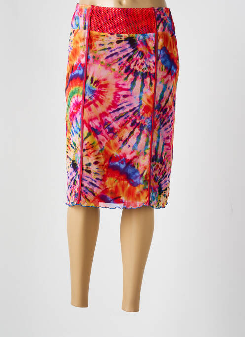 Fustă midi roșu GUY DUBOUIS femeie