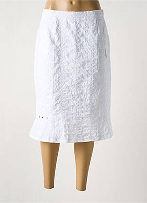 Fustă midi alb FRANCE RIVOIRE femeie