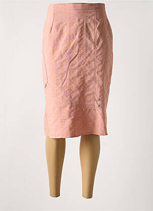 Fustă midi roz FRANCE RIVOIRE femeie