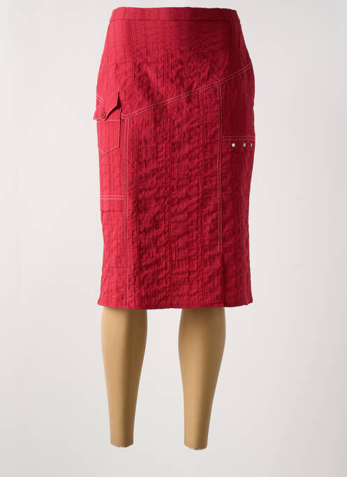 Fustă midi roșu GUY DUBOUIS femeie