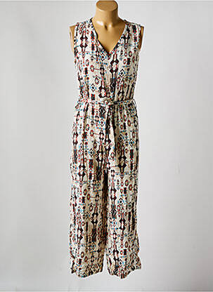 Salopetă-pantalon bej COULEURS DU TEMPS femeie