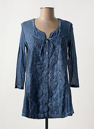 Vestă cu mâneci lungi albastru MERI & ESCA femeie