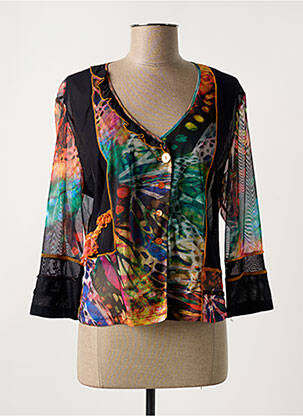 Vestă cu mâneci lungi negru FRANCE RIVOIRE femeie