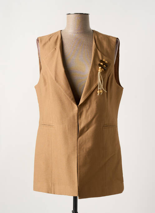 Vestă fără mâneci maro MERI & ESCA femeie