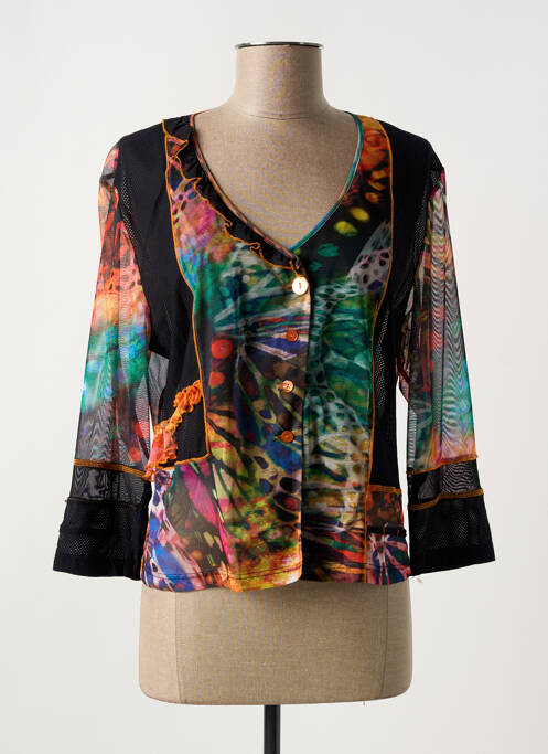 Vestă cu mâneci lungi negru FRANCE RIVOIRE femeie