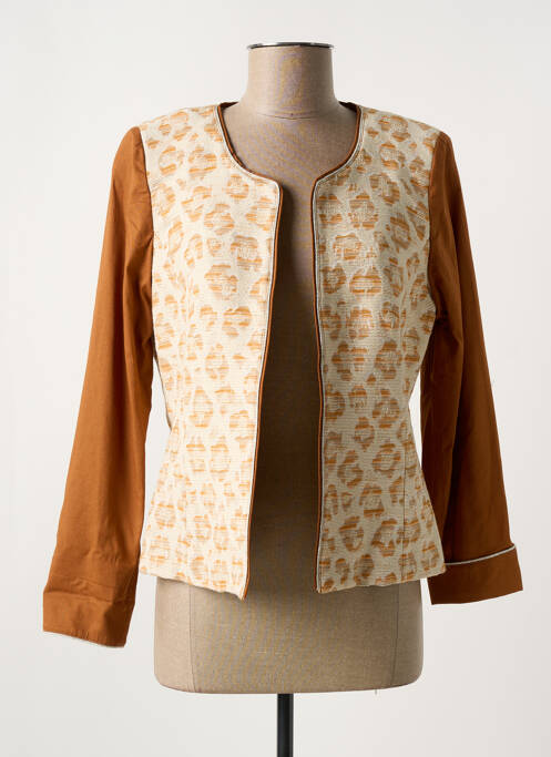 Jachete elegante guler în v maro MERI & ESCA femme