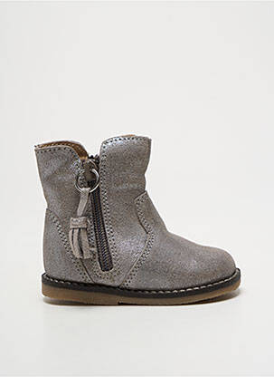 Botine/Ghete argintiu BOPY fată