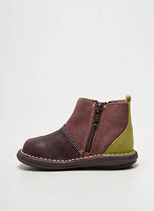 Botine/ghete arcadă plantară vârf rotund violet BOPY fată