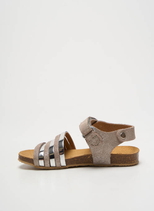 Sandale/Pantofi decupați argintiu EMMA fată