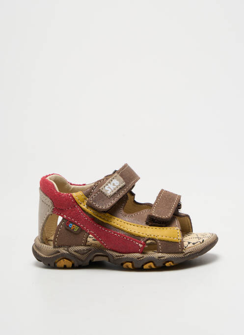 Sandale/Pantofi decupați maro BOPY băiat